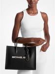 Сумка Michael Kors Mirella Medium Pebbled Leather, черный - фото 3