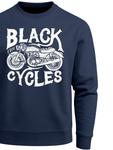 Neverless Свитшот 'Black Cycles' в цвете Navy - фото 6
