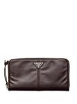 Prada складной бумажник, коричневый - фото