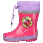Ботинки PLAYSHOES Rubber Boots Glückskäfer, розовый - фото 2