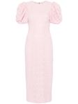ROTATE BIRGER CHRISTENSEN кружевное платье миди, розовый - фото