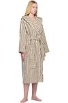 Терри халат с капюшоном Tekla, цвет kodiak stripes - фото 4