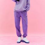 MLB Knitted Sweatpants Unisex Purple - фото 5