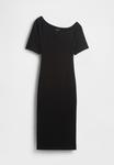 Платье GAP GAPSTUDIO JERSEY OFF-SHOULDER MIDI DRESS, Black - фото 4