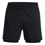 Шорты iso-chill run 2n1 shorts 'black' Under Armour, черный - фото