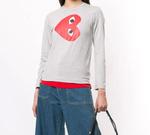 Футболка side heart logo 'grey' Comme Des Garcons Play, серый - фото 3