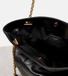 Сумка-тоут Jamie Shopping Medium из кожи Saint Laurent, Noir - фото 3
