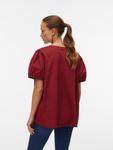 Блуза Vero Moda Curve VMCFRIBA, Wine Red - фото 4