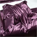 Generic Комплект постельного белья шелковый с хлопковым одеялом - фото 4