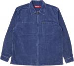 Рубашка Supreme Washed Corduroy Zip Up 'Blue', синий - фото