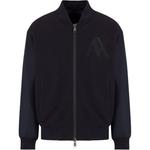 Куртка-бомбер с вышитым логотипом ARMANI EXCHANGE, морской синий - фото