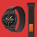 Ремешок совместимый с Garmin из нейлона ослепительный, Trail loop [сине-серый] быстросъемный ремешок - фото 6