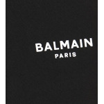 Хлопковые спортивные штаны с логотипом Balmain, черный - фото 3