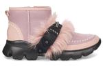 Ботинки зимние UGG WMNS Fluff Punk короткие, розовый - фото 3