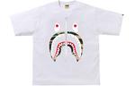 Футболка Bape 1st Camo Shark A BATHING APE, бело-коричневая - фото