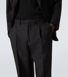 Амо шерстяные брюки прямого кроя Saman Amel, черный - фото 5