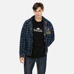 Джинсовая куртка мужская джинсовая синяя Evisu, синий - фото 7