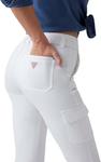 Джинсы GUESS Women's Eco Cargo Mini Boot, Pure White - фото 2