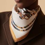 Brides De Gala Шелковые Платки Женские Коричневый HERMES - фото 2