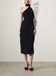 Karl Lagerfeld асимметричное платье миди, черный - фото 3
