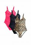 Купальник Next 3 PACK TUMMY CONTROL, Leopard Pink Black/Black - фото