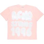 Футболка Sprayed Crewneck 1996 Acne Studios, розовый - фото