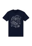 Футболка с принтом CITROEN ANGLE MONTAGE Henry Tiger, темно-синий - фото 4