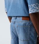 Джинсовые шорты с анаграммой Loewe, Washed Denim - фото 7