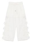 Вышитые брюки Self-Portrait, белый - фото