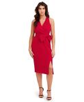 Женское платье с боковым бантом London Times, Red - фото