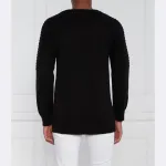 Шерстяной свитер обычного кроя Les Hommes, черный - фото 3