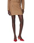 Милетто Юбка Мини PINKO, коричневый/бежевый - фото