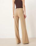 Высокие брюки-клеш ASOS DESIGN песочного цвета - фото 4