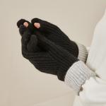 Вязаные перчатки Women's ELLE, coffee - фото 9