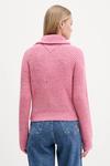 Свитер из смесовой шерсти Tommy Jeans, розовый - фото 3