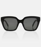 Солнцезащитные очки квадратной формы из ацетата Celine, черный - фото