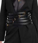 Узкий кожаный ремень Alaïa, черный - фото 2