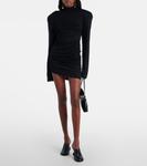 Мини-платье с высоким воротом Jacquemus, черный - фото 2