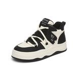 Женские кеды для скейтбординга High Top Daphne черно-белые, бежево-черные (Low-Top) - фото 10