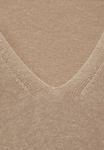Топ V-NECK Mango, песочный - фото 8