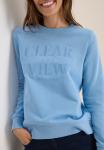Толстовка Cecil MIT WORDING, Blau/Light Blue - фото 4