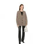 Кардиган женский Maison Margiela на пуговицах, коричневый - фото 2