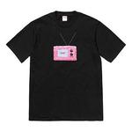 Футболка ss18 tv tee black casual short sleeve Supreme, черный - фото