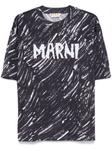 Marni футболка с логотипом Scribble, черный - фото