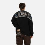 Толстовка мужская черная Evisu, черный - фото 3