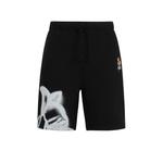 Свободные шорты с цветочным рисунком HUGO, черный - фото