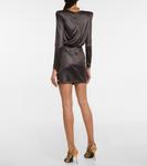 Мини-платье с рюшами Balmain, Noir - фото 3