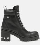 Кожаные ботинки до щиколотки Miu Miu, черный - фото 5