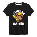 Футболка с рисунком блинов для мальчиков 8–20 лет Licensed Character, черный - фото