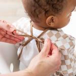 Боди с длинными рукавами Neutral check Bumkins - фото 4